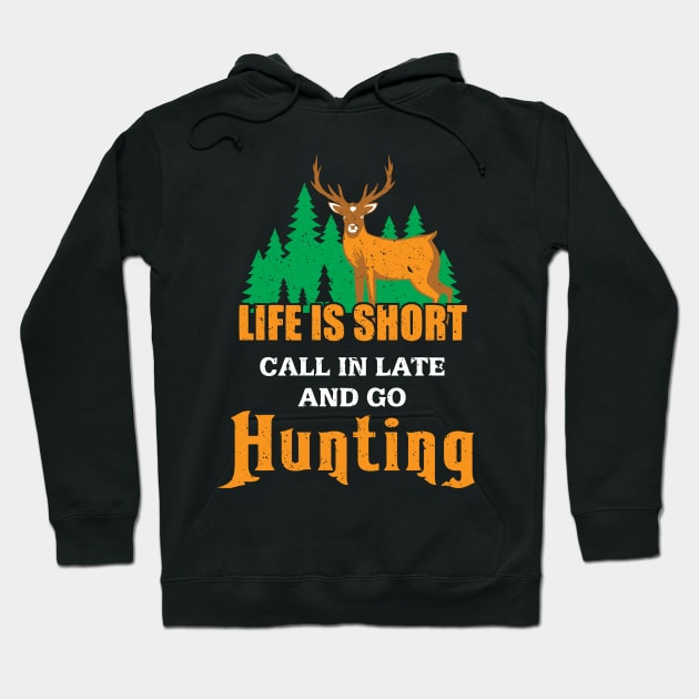 Funny Hunting, Deer Hunting Outdoor Gift, Country Gift Hoodie by Wicked Zebra